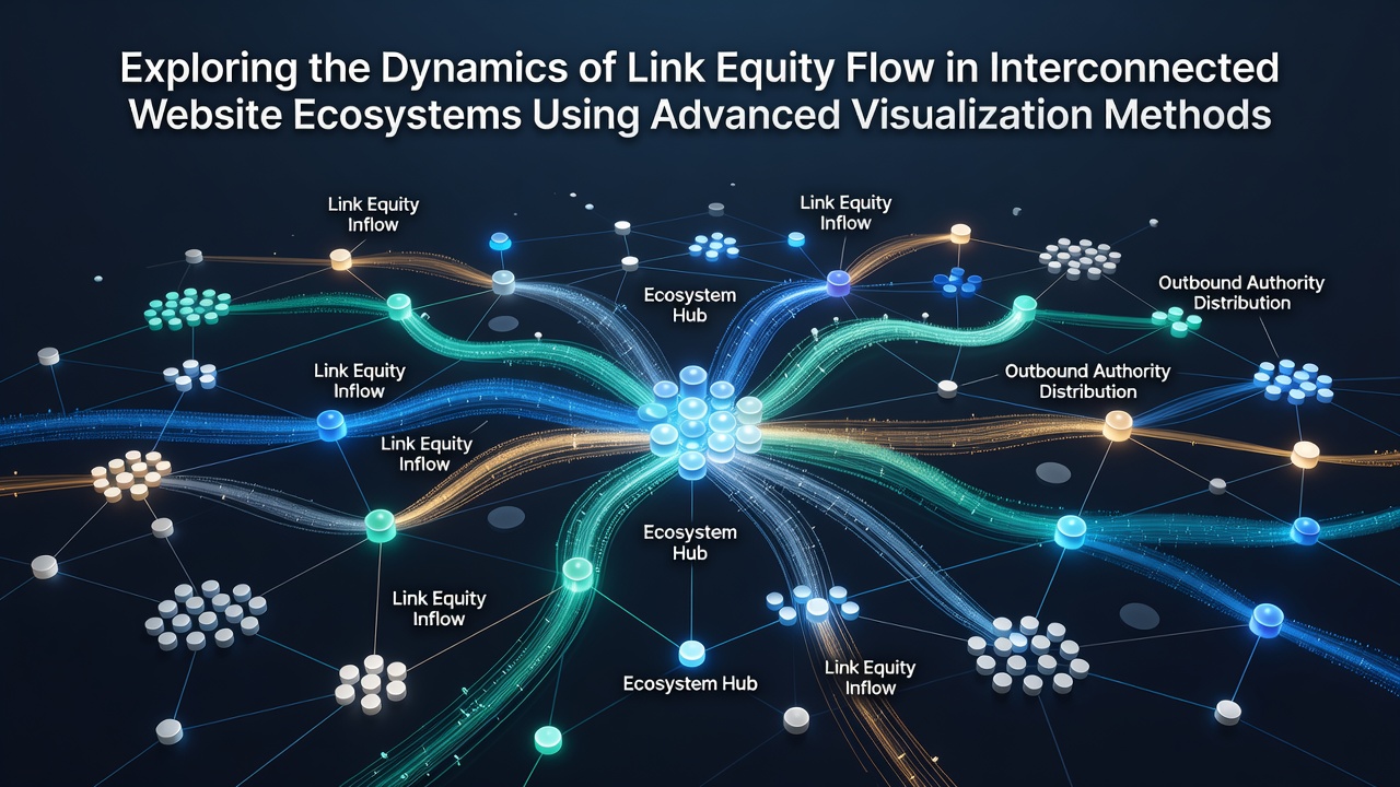 Exploring the Dynamics of Link Equity Flow in Interconnected Website Ecosystems Using Advanced Visualization Methods